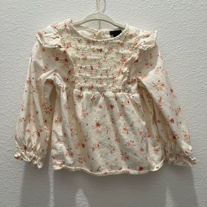 Art Class cream floral print top and matching leggings